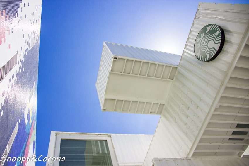 【吃喝．花蓮】星巴克洄瀾門市～亞洲首間貨櫃屋門市，日本知名建築設計師隈研吾設計