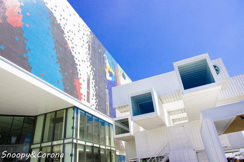 【吃喝．花蓮】星巴克洄瀾門市～亞洲首間貨櫃屋門市，日本知名建築設計師隈研吾設計