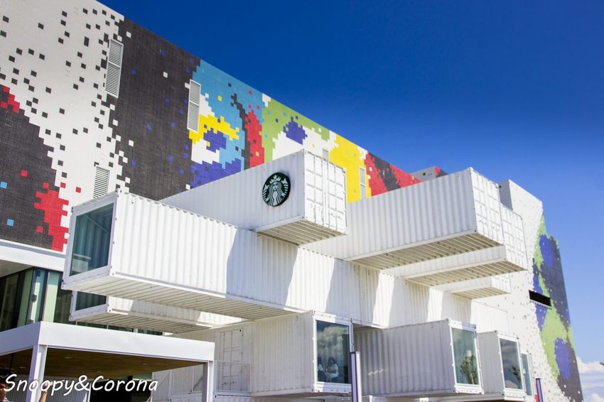 【吃喝．花蓮】星巴克洄瀾門市～亞洲首間貨櫃屋門市，日本知名建築設計師隈研吾設計