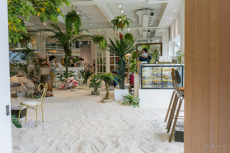 桃園平鎮美食-Amour373cafe 阿沐373-把沙灘搬進咖啡廳裡，餐點精緻好吃有用心  (邀約) @民宿女王芽月-美食.旅遊.全台趴趴走