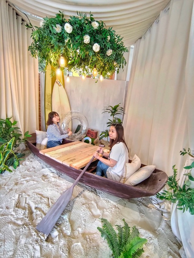 桃園平鎮美食-Amour373cafe 阿沐373-把沙灘搬進咖啡廳裡，餐點精緻好吃有用心  (邀約) @民宿女王芽月-美食.旅遊.全台趴趴走