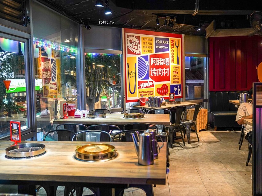 西門韓式烤肉吃到飽「阿豬嘻烤肉村」超平價銅盤烤肉&部隊鍋吃到飽 - 軟西,遊記
