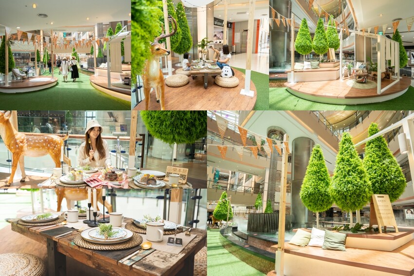 野餐模式啟動！森林系購物商城在大江購物中心，桃園青埔必訪大江購物中心2022春夏裝置藝術亮點滿滿，甜點輕