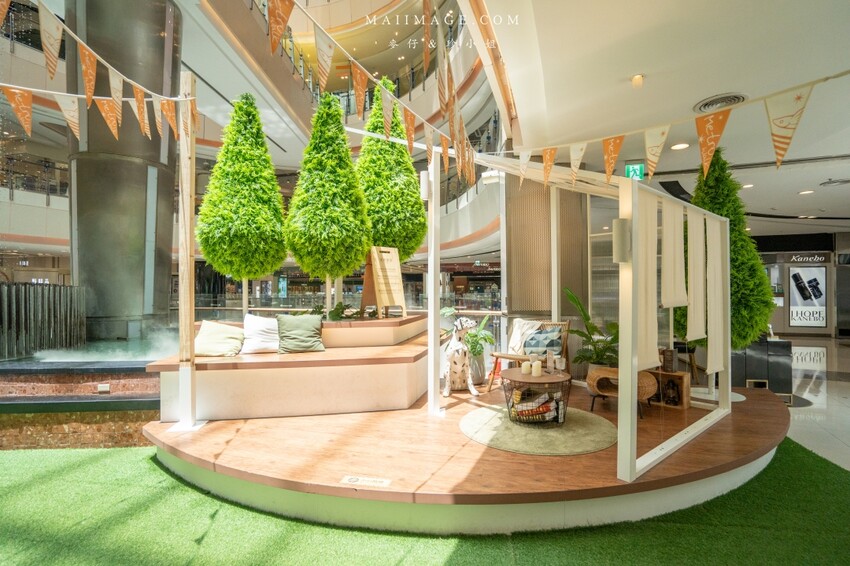 野餐模式啟動！森林系購物商城在大江購物中心，桃園青埔必訪大江購物中心2022春夏裝置藝術亮點滿滿，甜點輕