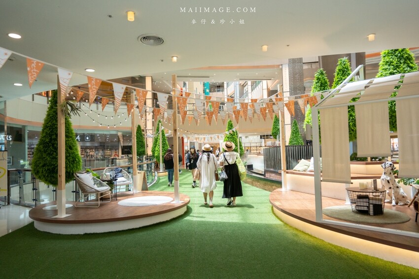 野餐模式啟動！森林系購物商城在大江購物中心，桃園青埔必訪大江購物中心2022春夏裝置藝術亮點滿滿，甜點輕