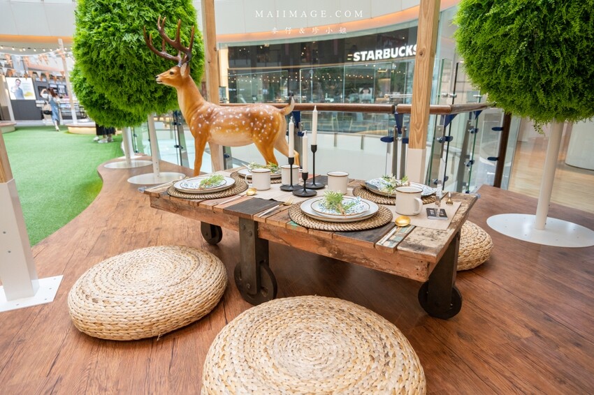 野餐模式啟動！森林系購物商城在大江購物中心，桃園青埔必訪大江購物中心2022春夏裝置藝術亮點滿滿，甜點輕