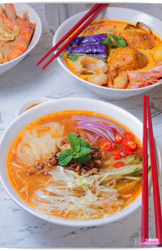 瘦仔林叻沙,道地馬來西亞風味x網美打卡店！檳城亞參叻沙,辣死你媽椰漿飯,香濃蝦湯頭~有夠正點,台北市民大道美食,台北叻沙推薦, - 大胃米粒 DAVID & MILLY