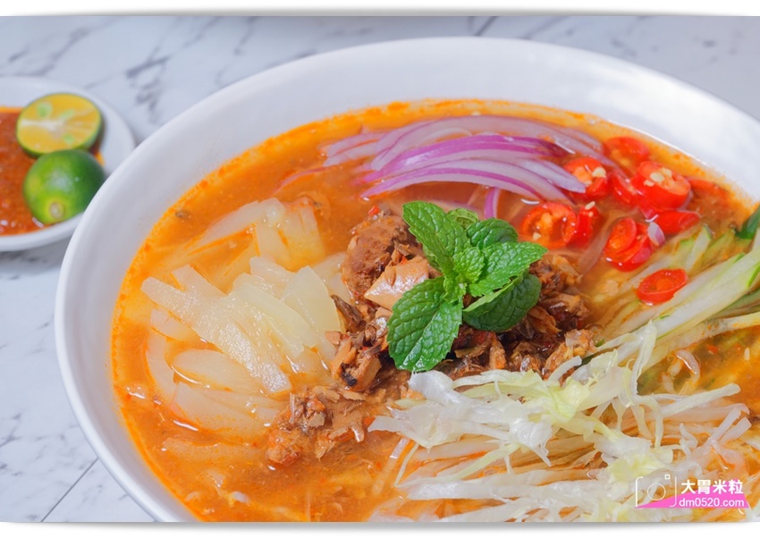 瘦仔林叻沙,道地馬來西亞風味x網美打卡店！檳城亞參叻沙,辣死你媽椰漿飯,香濃蝦湯頭~有夠正點,台北市民大道美食,台北叻沙推薦, - 大胃米粒 DAVID & MILLY