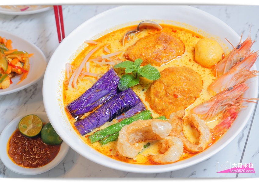 瘦仔林叻沙,道地馬來西亞風味x網美打卡店！檳城亞參叻沙,辣死你媽椰漿飯,香濃蝦湯頭~有夠正點,台北市民大道美食,台北叻沙推薦, - 大胃米粒 DAVID & MILLY