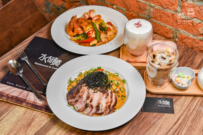 水礦 Restaurant & Cafe：台北大安區美食-東區免收服務費的質感義式咖啡廳，必點濃郁的泡菜奶油義大利麵！