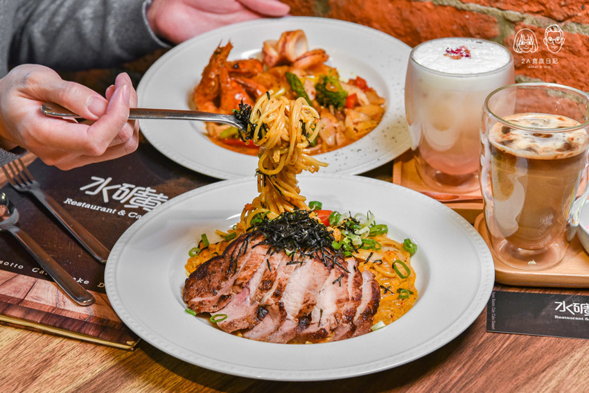 水礦 Restaurant & Cafe：台北大安區美食-東區免收服務費的質感義式咖啡廳，必點濃郁的泡菜奶油義大利麵！