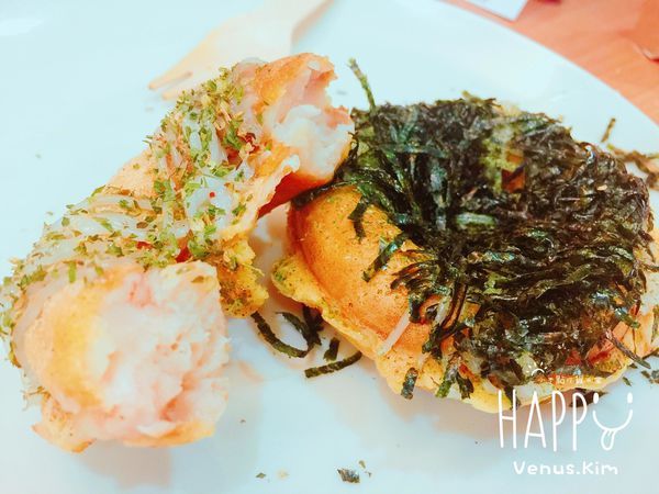 【台北中山】浮誇系網美打卡美食，鮮味十足「叉叉圈圈燒」料多味美實在hen好吃！｜下午茶點心｜鮮蝦X花枝蹦出新滋味