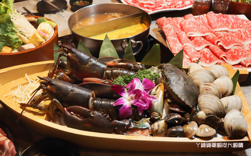 新竹火鍋推薦上官木桶鍋!竹北活體海鮮火鍋,竹科人揪團吃起來!免費請你吃肉盤