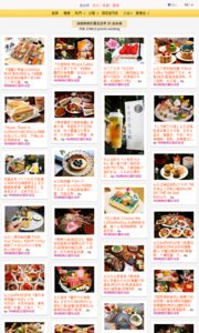 海綿飽飽的鳳梨城堡的美食牆