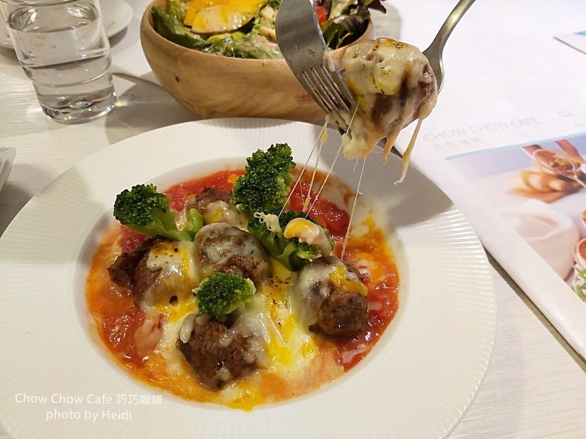台中南屯下午茶 Chow Chow Cafe 巧巧咖啡 義大利起司肉丸.jpg