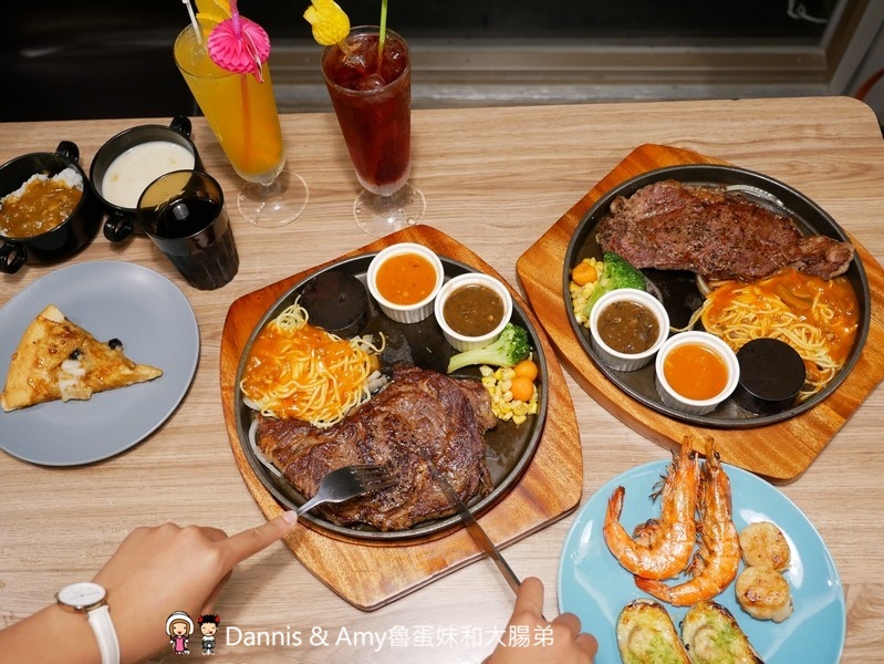 《新竹牛排推薦》牛室炙燒牛排。沙拉x披薩x咖哩飯x炸物小菜 x飲料甜點冰淇淋自助吧吃到飽 ｜情人節聖誕節約會朋友聚餐好去處（影片）