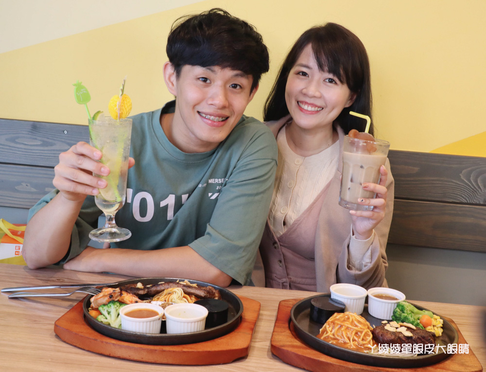 新竹火車站美食|超萌的熊熊奶茶跟珍珠披薩在牛室炙燒牛排!平日299元享自助吧吃到飽