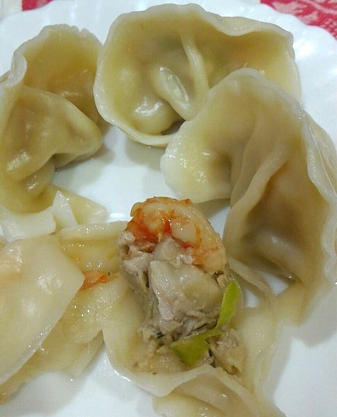 喬園手工大水餃~溫體豬肉/深海胭脂蝦+干貝/頂級蔬菜/真材實料