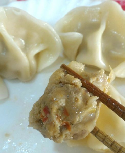 喬園手工大水餃~溫體豬肉/深海胭脂蝦+干貝/頂級蔬菜/真材實料