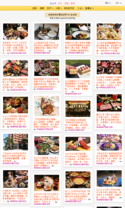 海綿飽飽的鳳梨城堡的美食牆