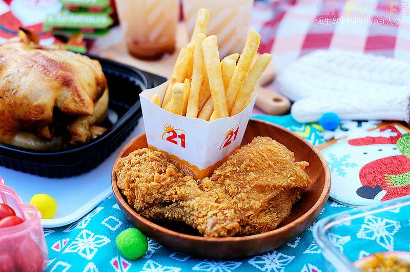 21PLUS,21風味館,台中炸雞,台中烤雞,台中聚餐,台中野餐,愛Sharing烤雞分享餐,野餐 @強生與小吠的Hyper人蔘~