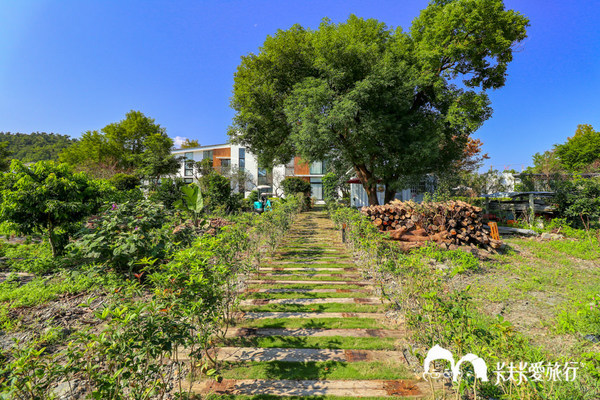 悠悅光 Aura Villa：宜蘭民宿-悠悅光新樂館｜親子民宿動物風格溜滑梯攀岩場梅花湖畔