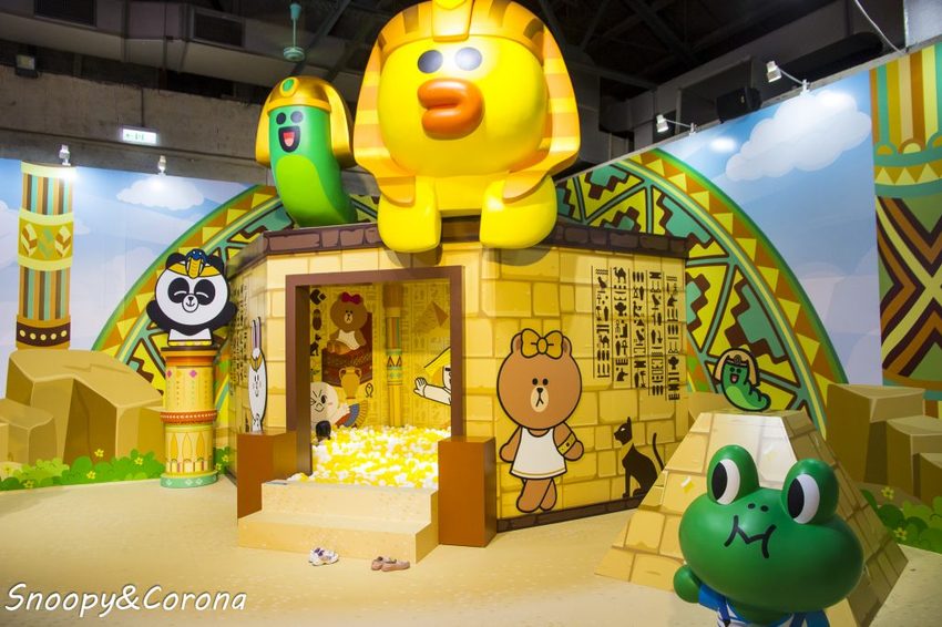 【展覽．台北】LINE FRIENDS世界巡迴之旅～坐上熊大航空旅行全世界，近四米高的雪白熊大首度現身