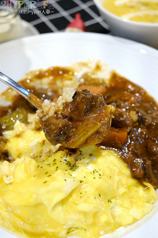 90小餐館,丼飯,台中北屯美食,台中日式咖哩,台中美食,台中義大利麵,台中義式,台中聚餐餐廳,平價美食,披薩,旱溪美食,蛋包飯 @強生與小吠的Hyper人蔘~