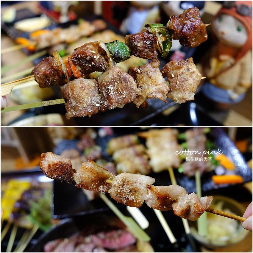 逢甲夜市隱藏版居酒屋-炭燒烤不只串燒好吃，牛排丼肉多到看不到飯了啦！