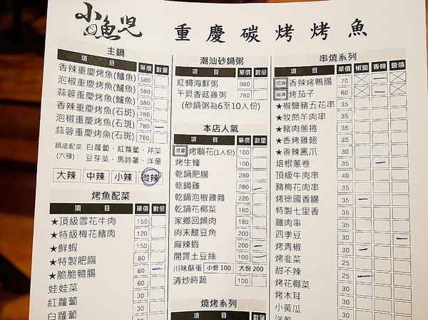 小魚兒重慶碳烤烤魚:小魚兒重慶碳烤烤魚-台南烤魚 超道地重慶辣魚 不用遠征也能品嘗到經典味