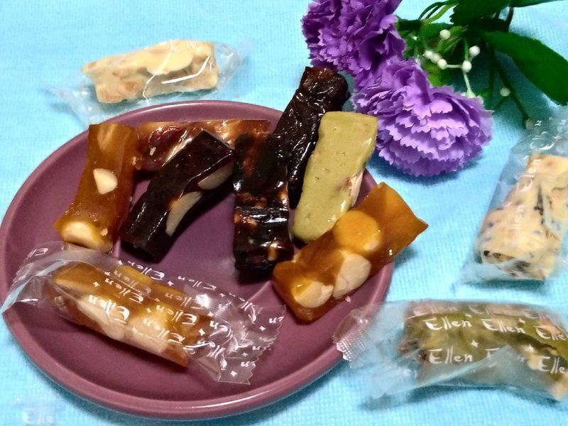 彰化年節伴手禮推薦~ELLEN手工牛軋糖.月光寶盒夏威夷珍珠.水果豆豆糖!