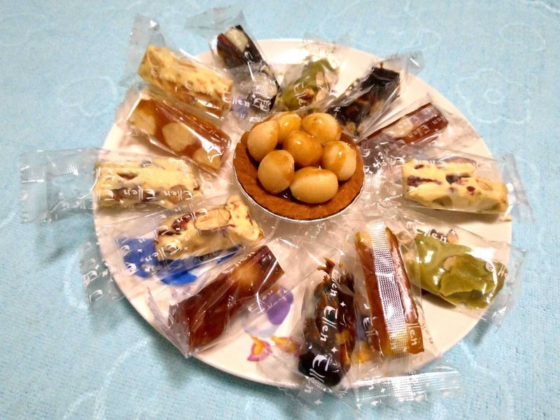 彰化年節伴手禮推薦~ELLEN手工牛軋糖.月光寶盒夏威夷珍珠.水果豆豆糖!