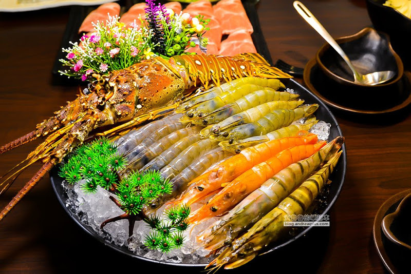 化饈火鍋-黃金龍蝦領軍的化饈蝦拼套餐,府中站火鍋