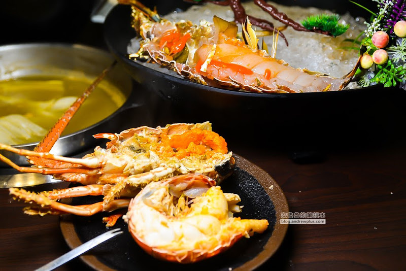 化饈火鍋-黃金龍蝦領軍的化饈蝦拼套餐,府中站火鍋