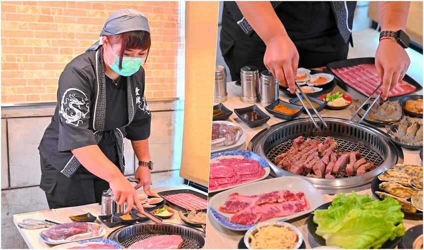 台中市東區 台中燒肉吃到飽竟然有桌邊代烤 嘉義東石牡蠣吃到飽  大塊牛排百種食材無限量供應 愛烤愛對囉台中