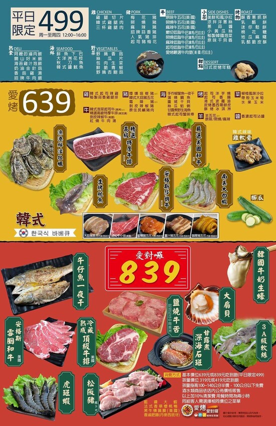 台中市東區 台中燒肉吃到飽竟然有桌邊代烤 嘉義東石牡蠣吃到飽  大塊牛排百種食材無限量供應 愛烤愛對囉台中