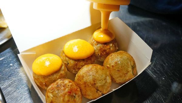 【台北美食】花匠章魚燒-會牽絲的爆漿章魚燒