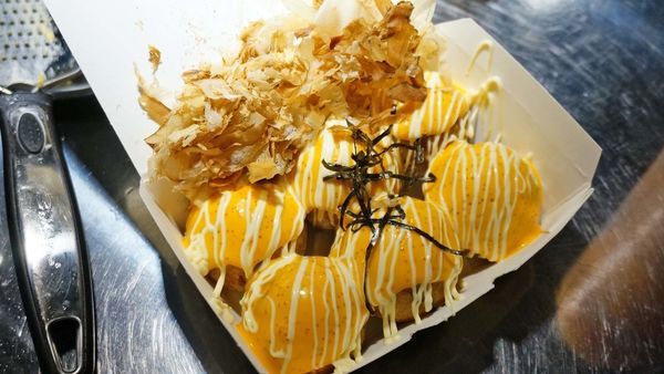 【台北美食】花匠章魚燒-會牽絲的爆漿章魚燒