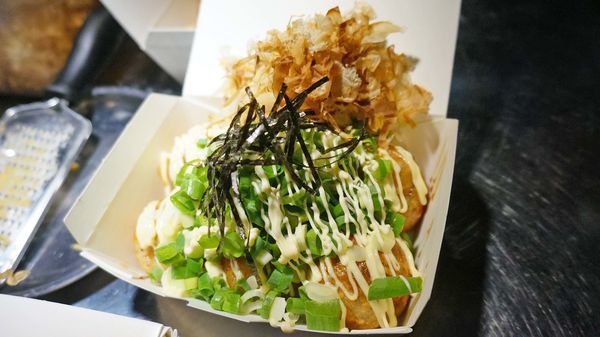 【台北美食】花匠章魚燒-會牽絲的爆漿章魚燒