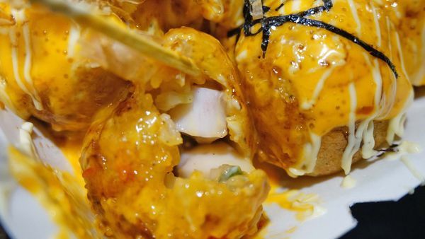 【台北美食】花匠章魚燒-會牽絲的爆漿章魚燒