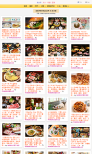 海綿飽飽的鳳梨城堡的美食牆