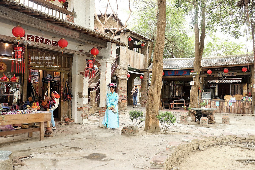 老塘湖藝術坊、台南學甲景點、清裝體驗