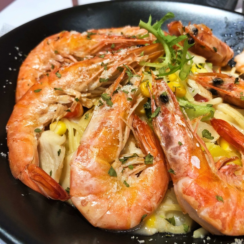 【桃園八德】義想不到Amazing Pasta☞哇!未免也太｢蝦」了吧!