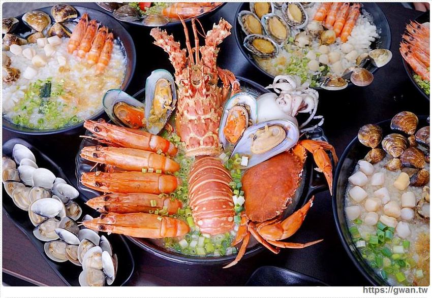 台中宵夜海鮮粥~五種海鮮現點現煮只要100元,營業到凌晨還可免費加飯! - 吃關關