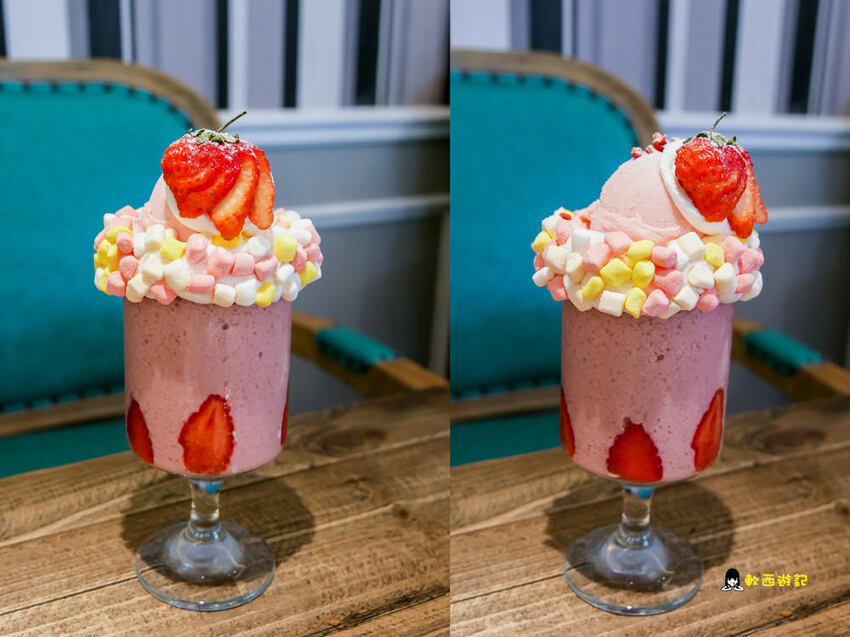 高雄巨蛋站美食》雛菊鬆餅●浮誇巨大羊咩咩棉花糖彩虹氣球PIZZA! 超Q客製化鬆餅 季節限定草莓鬆餅 熱門高雄IG打卡餐廳 高雄美食/高雄餐廳 - 軟西，遊記