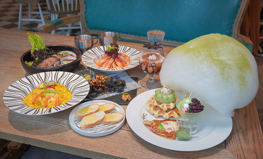 高雄人氣約會餐廳》雛菊鬆餅,美味義式料理,必點夢幻客製化彩繪畫盤棉花糖鬆餅 @緹雅瑪 美食旅遊趣