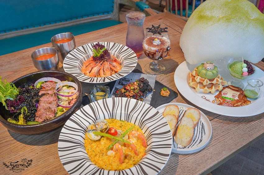 高雄人氣約會餐廳》雛菊鬆餅,美味義式料理,必點夢幻客製化彩繪畫盤棉花糖鬆餅 @緹雅瑪 美食旅遊趣