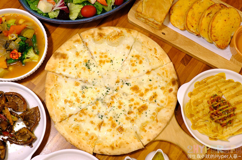 台中好吃,台中好市多附近餐廳,台中披薩,台中美食,台中義大利麵,台中義式,台中蔬食,台中蔬食餐廳,布佬廚房,布佬廚房台中 @強生與小吠的Hyper人蔘~