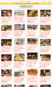 海綿飽飽的鳳梨城堡的美食牆