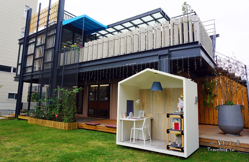 台中西屯》米石里概念館。輕食.傢俱.石磚個性工業風！IG打卡美拍景點,到貨櫃屋咖啡廳喝下午茶 - 小潔趴趴走旅遊札記